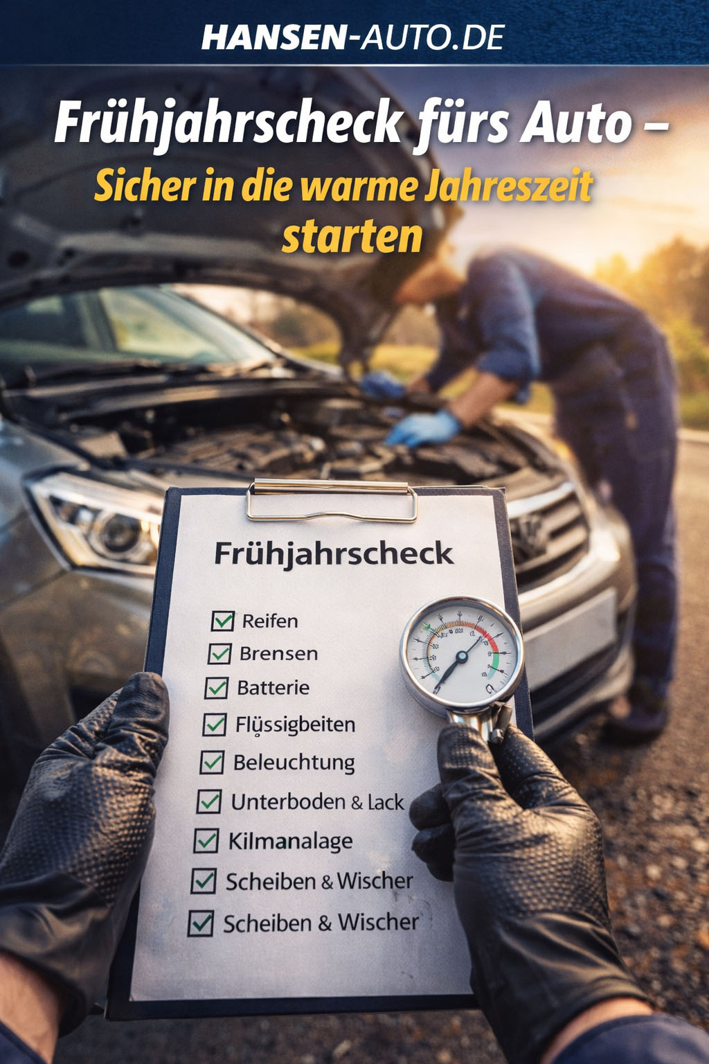 Frühjahrscheck fürs Auto – Sicher in die warme Jahreszeit starten