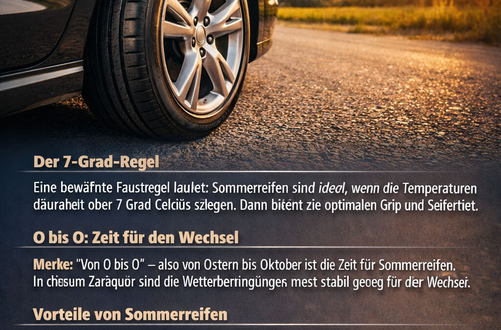 Wann ist der richtige Zeitpunkt für Sommerreifen?